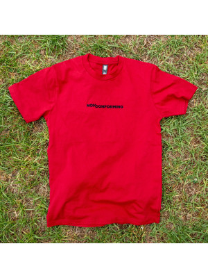 ETERNAL VALUE on Dark Red T-Shirt